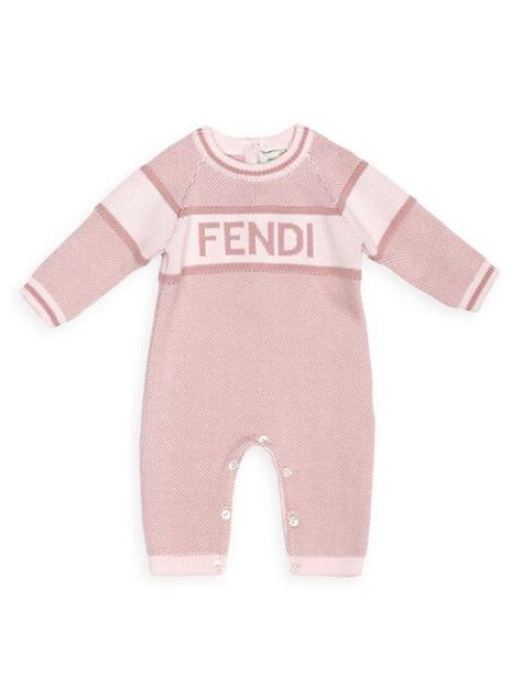 fendi cuffia neonato|fendi baby girl coverall.